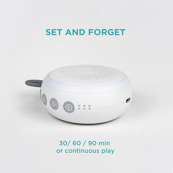 LittleHippo White Noise Machine | Portable Sound Machine for Babies, Kids, Adults | Sleep Soother | 19 Soothing Sounds | Long Battery Life | Travel, Registry, Baby Shower, Gift - Bloomnest