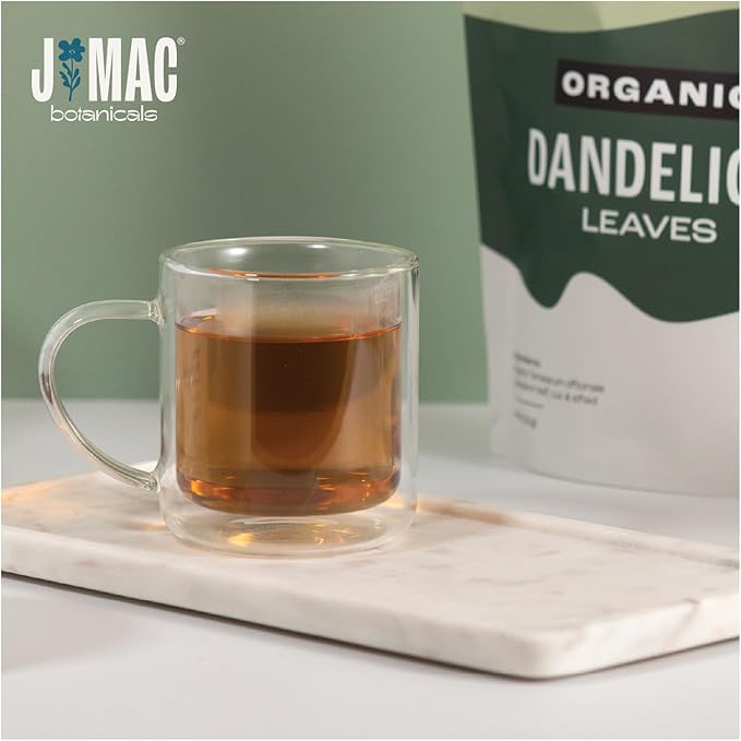 J Mac Botanicals, Organic Dandelion Leaves (16 oz bag) USDA Certified Organic Dandelion leaf tea, te diente de leon organico, Packaged in the USA, Cut and Sifted, No Caffeine, Fresh dried dandelion - Bloomnest