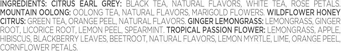 Tea Forte Demoiselle Premium Tea Presentation Box Tea Gift Sampler, 20 Count, 2 of Each Variety Individually Wrapped Handcrafted Pyramid Infuser Bags - Bloomnest