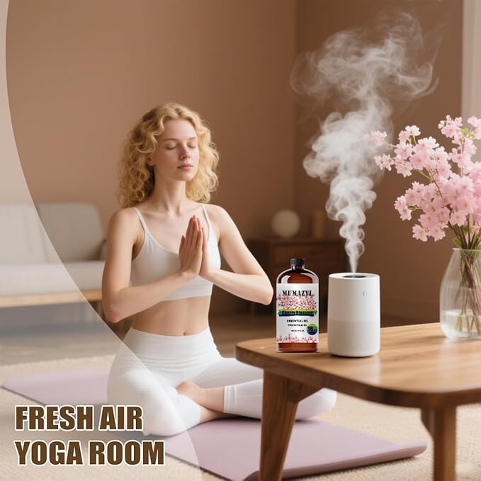 Cherry Blossom Essential Oil, Cherry Blossom Oil 16 Fl Oz 480ML for Diffuser Humidifier Yoga Cleaning DIY Candle Soap Making Essential Oils - Bloomnest