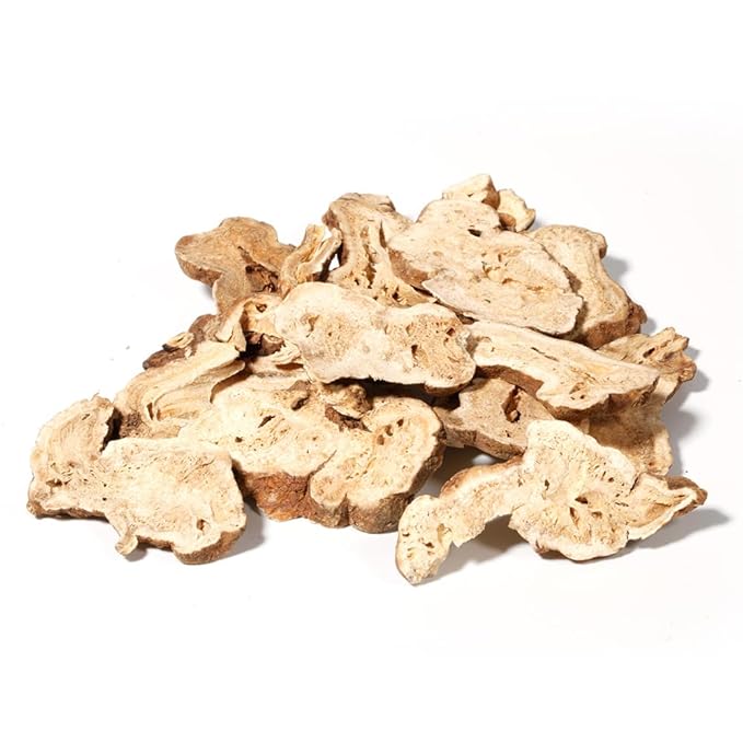 Hapsmiley Atractylodes macrocephala (White Atractylodes/Bai Zhu/白术) – Sliced, Suitable for Tea and Cooking | 100g (3.5 oz) Dried Chinese Herb - Bloomnest