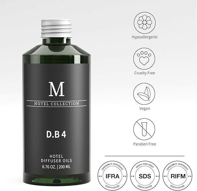 Hotel Scents Dubai 6.76 Fl Oz (200 ml), Home Luxury Aroma,Hotel Fragrance Diffuser Oil,Hotel Diffuser Oil for Aromatherapy, Bigger Bottle, Bolder Aroma, Longer Lasting - Bloomnest