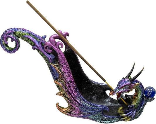 Dragon with Sphere Incense Holder - Bloomnest