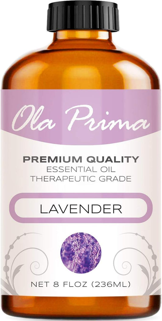 Ola Prima Lavender Essential Oil 8 Fluid Ounces - Aromatherapy - Bloomnest