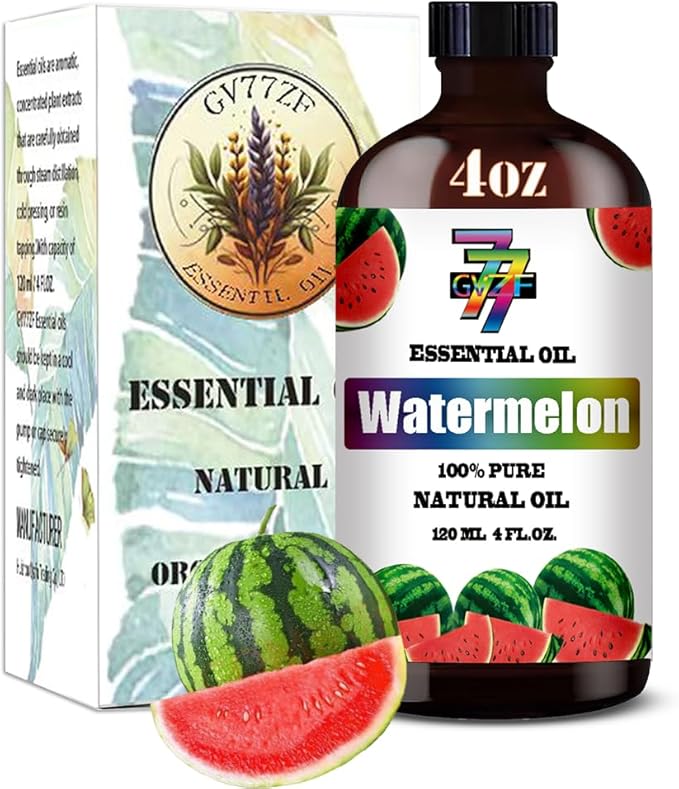 Watermelon Essential Oil (4 oz/120 ml) — Watermelon Oils for Aromatherapy, diffusers, humidifiers, Home fragrances, DIY Skincare, soap Making, DIY Candle Making, Relaxation, Yoga, and Meditation - Bloomnest
