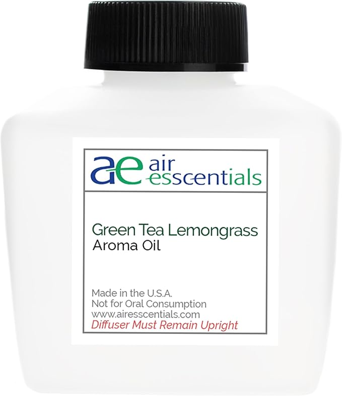 Green Tea & Lemongrass Aroma Oil, Essential Oils Blend for Diffusers & Scent Machines, Blend of Lemongrass & Leafy Greens, Aromatherapy, Cold Air Diffuser Compatible, 100 mL - Bloomnest