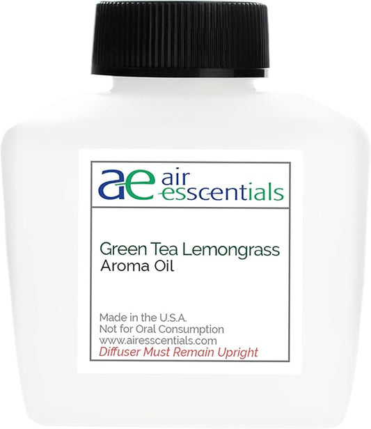 Green Tea & Lemongrass Aroma Oil, Essential Oils Blend for Diffusers & Scent Machines, Blend of Lemongrass & Leafy Greens, Aromatherapy, Cold Air Diffuser Compatible, 100 mL - Bloomnest