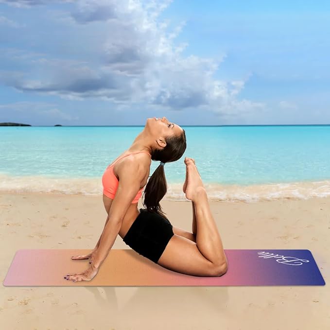 Custom Name Yoga Mat,Personalized Travel Yoga Exercise Mat,Non Slip,Perfect for Kids & Adults,Gradient Color E Series - Bloomnest