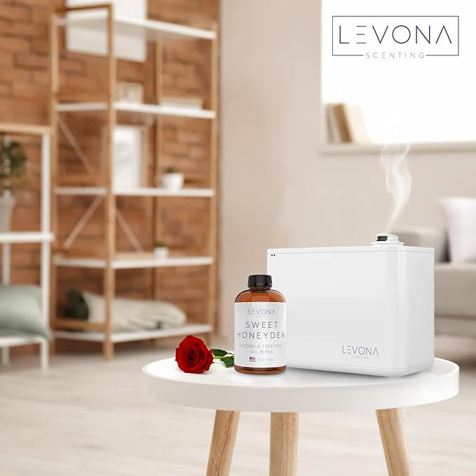Levona Scent Oil Diffuser Essential Oils: Essential Oils Home Luxury Scents - Sweet Honeydew Essential Oil - Sweet & Fresh Notes of Nectarine and Floral Rose Essential Oil - 700 Ml Fragrance Oils - Bloomnest