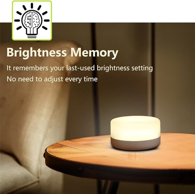 Rechargeable Mini Touch Night Light, Wireless LED Lamp for Kids - Portable, Dimmable Nursery Lamp - Bloomnest
