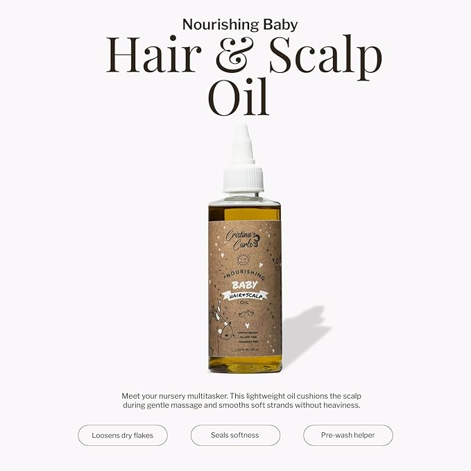 Cristina's Curls Baby Hair & Scalp Oil – Lightweight Massage Oil To Loosen Dry Flakes And Seal Softness - Bloomnest