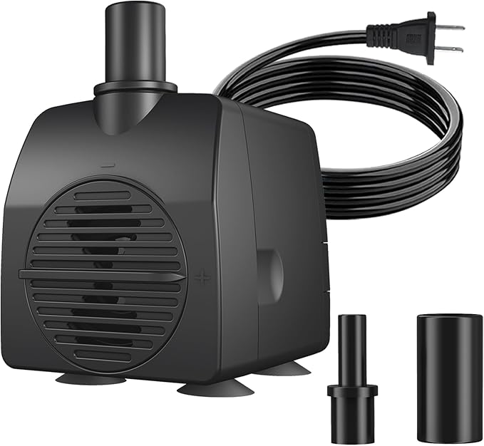 Submersible Pump 200GPH (800 L/H 15W) Ultra Quiet with Over Heating Protection 5.2ft High Lift for Fountains, Hydroponics, Ponds, Aquariums & More…… - Bloomnest