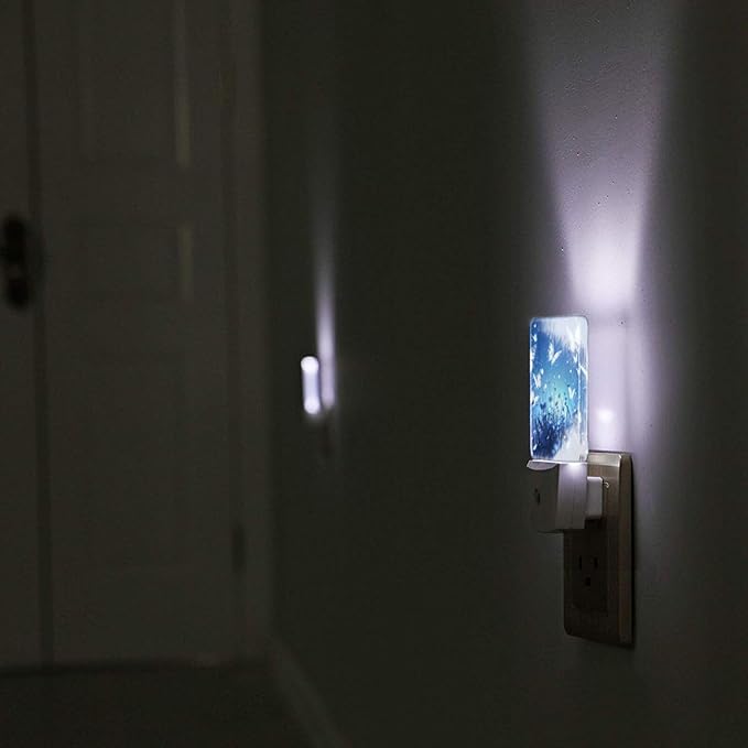 Led Night Light, Night Garden Butterfly Decorative Plug in Nightlights,with Smart Auto Dusk to Dawn Night Light for Bedroom, Kitchen, Nursery, Bathroom - Bloomnest