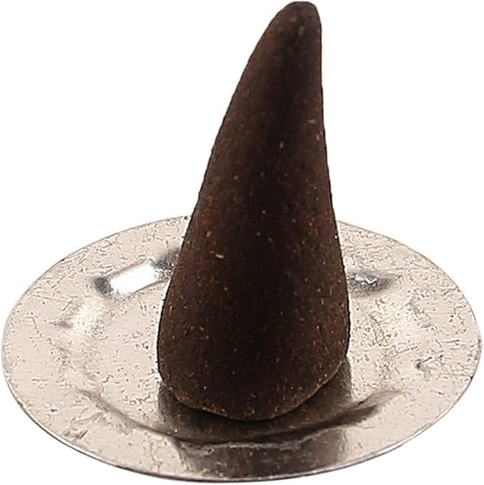 Yajna Rose 100%-Natural-Incense-Cones Handmade-Hand-Dipped Organic-Chemicals-Free for-Purification-Relaxation-Positivity-Yoga-Meditation The-Best-scents (20 Count) Yajna