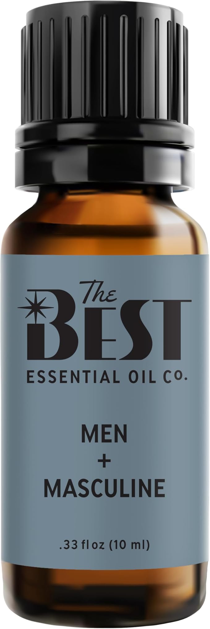 The Best Men + Masculine Essential Oil Blend- Premium Grade- 100% Pure & Natural for Aromatherapy, Diffuser, Spa, Massage, Air Freshener- 10 ml (.33 fl oz) - Bloomnest