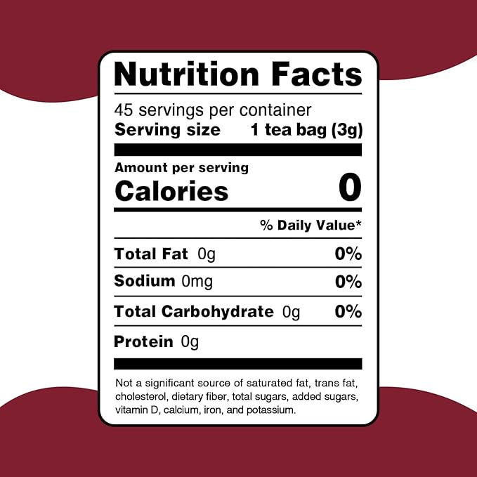 Fullchea - Cranberry Apple Tea, 45 Teabags - Cranberry Tea with Apple, Hibiscus, Rose & Licorice – Naturally Sweet & Tart - Non-GMO - Caffeine-Free - Wellness Support - Bloomnest