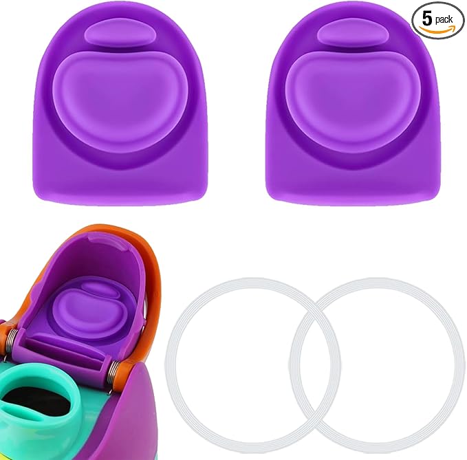 2 Sets Replacement Stopper and O Ring Gasket Compatible with Owala FreeSip 24oz 32oz,Water Bottle Lid Insert Cap Rubber Seal Parts for Owala 16/19/24/32/40oz Mouthpiece Accessories F4 Frokolla