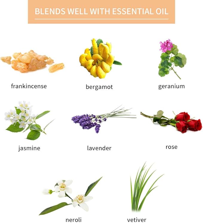 Sedbuwza Sandalwood Essential Oil, Pure Organic Sandalwood Fragrance Oil for Diffuser, Humidifier, Soap, Candle, Perfume Sedbuwza