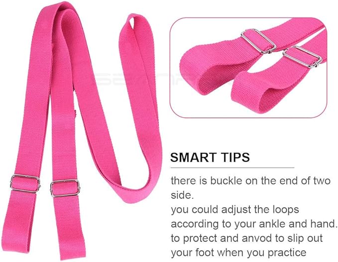 Adjustable Leg Stretcher Lengthen Ballet Stretch Band - Easy Install on Door Flexibility Stretching Leg Strap Great Cheer Dance Gymnastics Trainer Stretching Equipment Taekwondo Training - Bloomnest