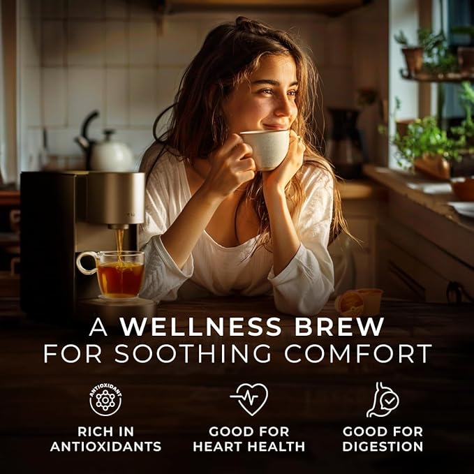 Gya Tea Co Chai Herbal Tea Pod (16 Count)- Decaf Wellness Tea for Body Comfort & Relaxing - Bloomnest