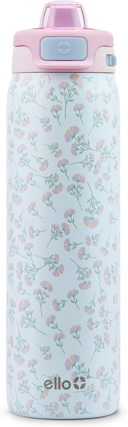 Ello Pop & Fill Insulated Stainless Steel Water Bottle with Quick Fill Lid, Leakproof Locking, Sip or Chug Spout, BPA-Free, Double Wall Vacuum Insulated for Sports, Travel & School- 22oz / 32oz / 40oz Ello