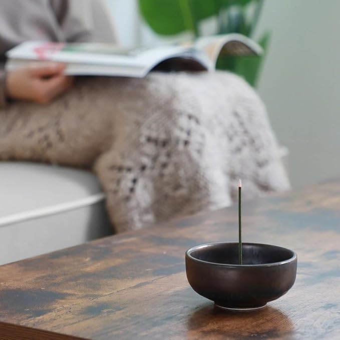 Asayu Japan Low Smoke Incense Gift Set with Incense Holder and Brass Stand, Sandalwood Incense Sticks with Zen Holder - Bloomnest