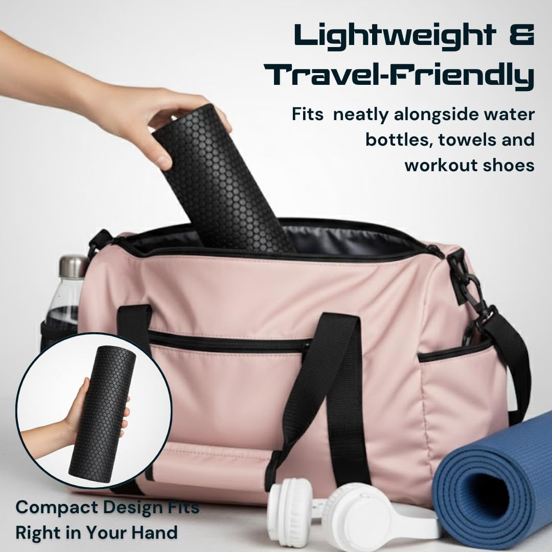 Fitizen Foam Roller – Muscle Massage Rehab Stiff Back Pain Physical Therapy Deep Tissue Firm Exercise Equipment Home Gym Stress Yoga Pilates for The Fit Citizen by FitNation