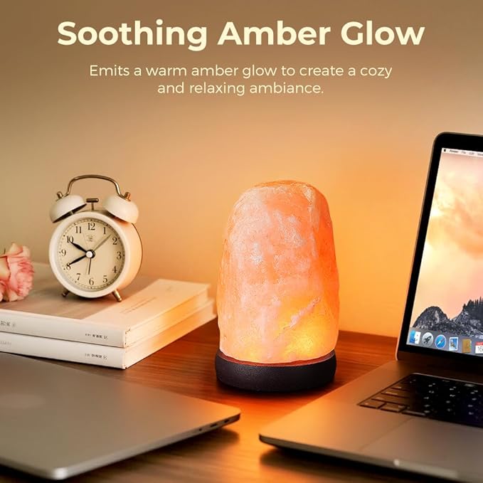 Small Remote Salt Himalayan Salt Lamp 16 Colors, Natural Crystal Salt Rock Lamp Hand Carved Night Lights, USB Salt Crystal Lamp Remote Control Salt Lamp for Home Decor and Gift (1.9lb)