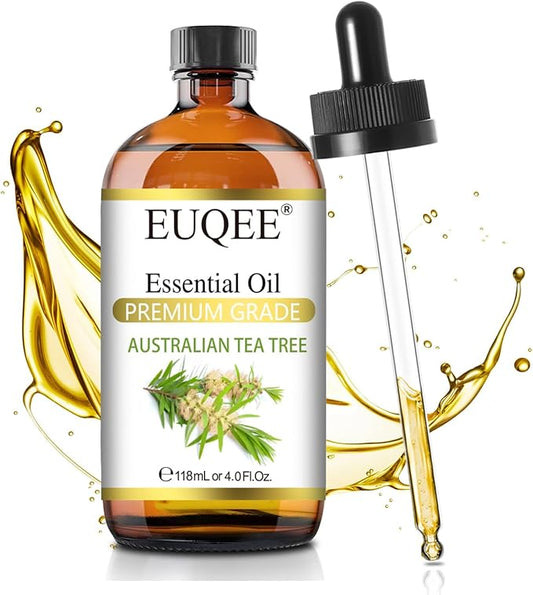 EUQEE Australian Tea Tree Essential Oil (4 oz/118 ml) Premium Grade Australian Tea Tree Oil Essential, Perfect for Diffusers, Humidifier, Candle Making, Soap & Candle Making - Bloomnest