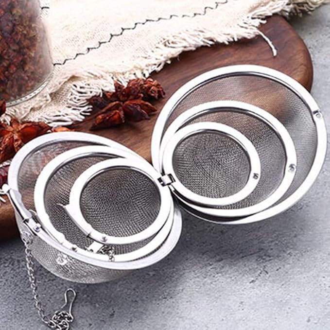 Stainless Steel Mesh Tea Ball, Extra Fine Mesh Tea Infuser for Loose Leaf Tea, Tea Strainers Tea Infuser Strainer Filters for Tea 3piece set - Bloomnest