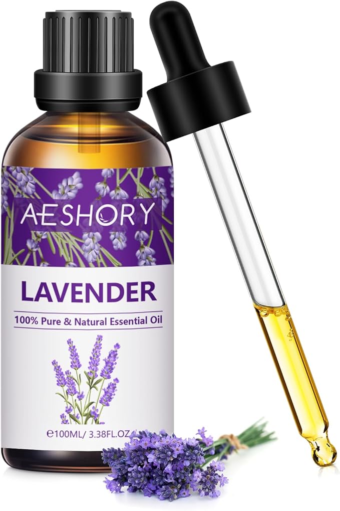 Lavender Essential Oils 3.38FL.OZ - Aromatherapy Essential Oils for Diffusers for Home, Lavender Scented Oils for Massage, Soap Candle Making Scents - 100ML - Bloomnest