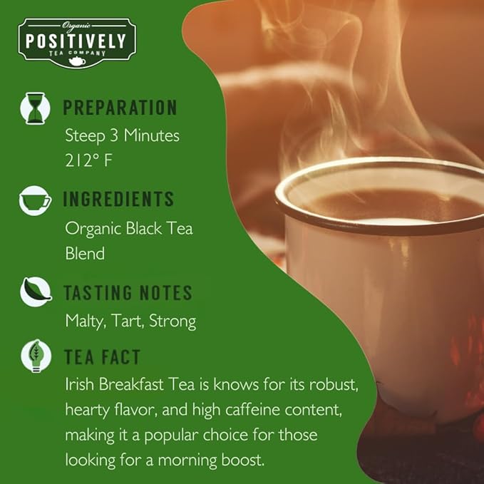 Organic Positively Tea Company, Black Tea Sampler, Loose Leaf, 4 Ounce, 3 Pack - Bloomnest