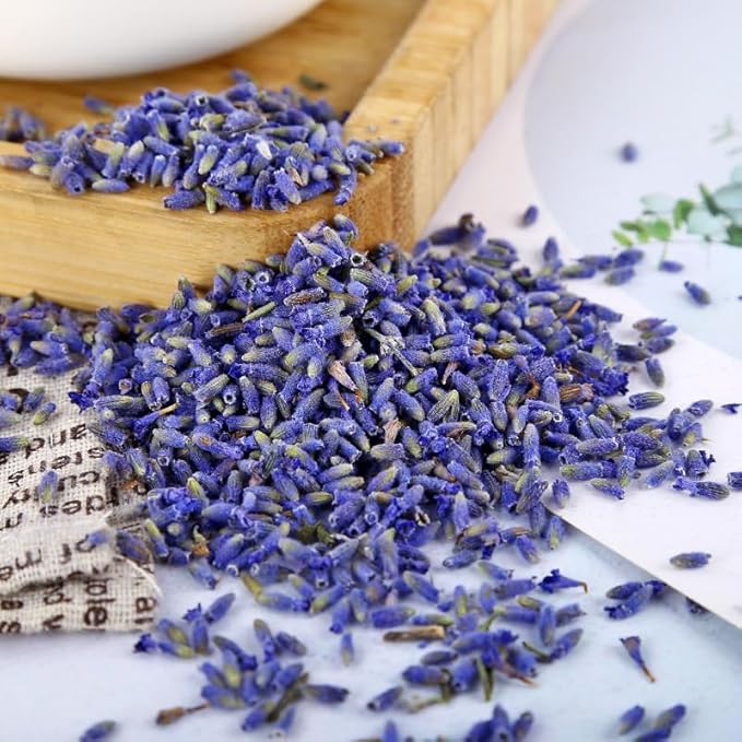 Organic Lavender Flowers，Lavender Tea Bags, 60 Teabags -Culinary Grade 100% Natural Edible Herbal Flowers Tea (100g/3.52oz) - Bloomnest