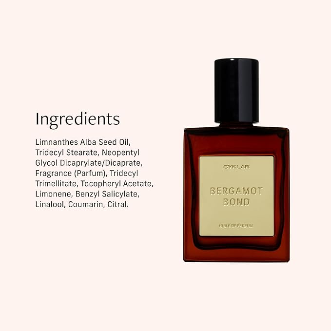 CYKLAR Perfume Oil Roll-On. Travel-Friendly Bergamot Bond Fragrance With Bergamot, Verbena, and Cashmere. Long-Lasting Essential Oil Parfum For Women and Men. 0.5 Fl Oz Scented Rollerball Bottle Cyklar