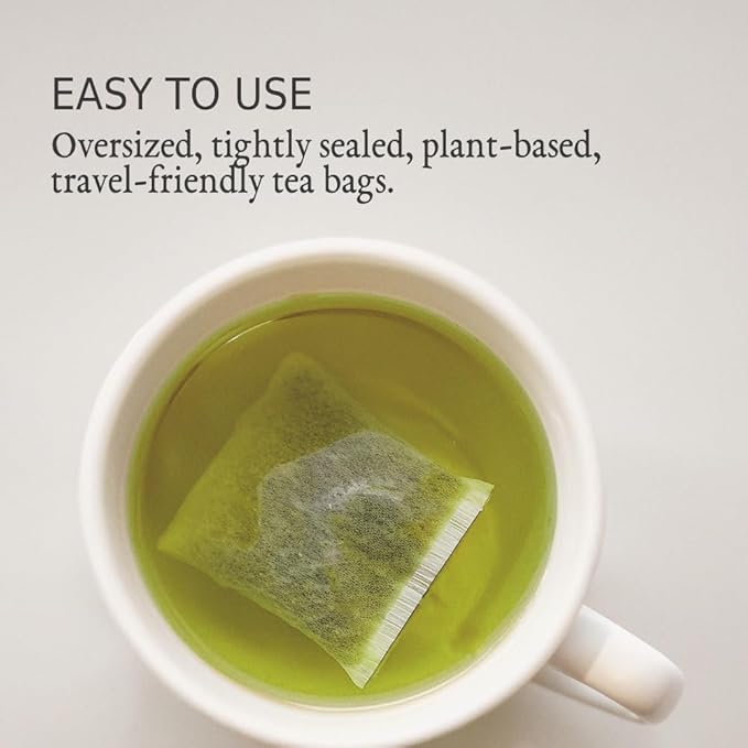 Japanese Green Tea Co. 504 Pcs Disposable Tea Bags for Loose Leaf Tea – Oversized Empty Sachets with Tight Seal (3.5" x 2.8") – Convenient Tea Infuser for Loose Tea Leaves - Bloomnest