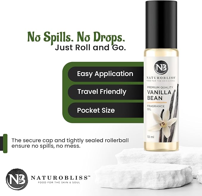 NaturoBliss Vanilla Perfume, Fragrance Oil Roll On 10 ml - Bloomnest