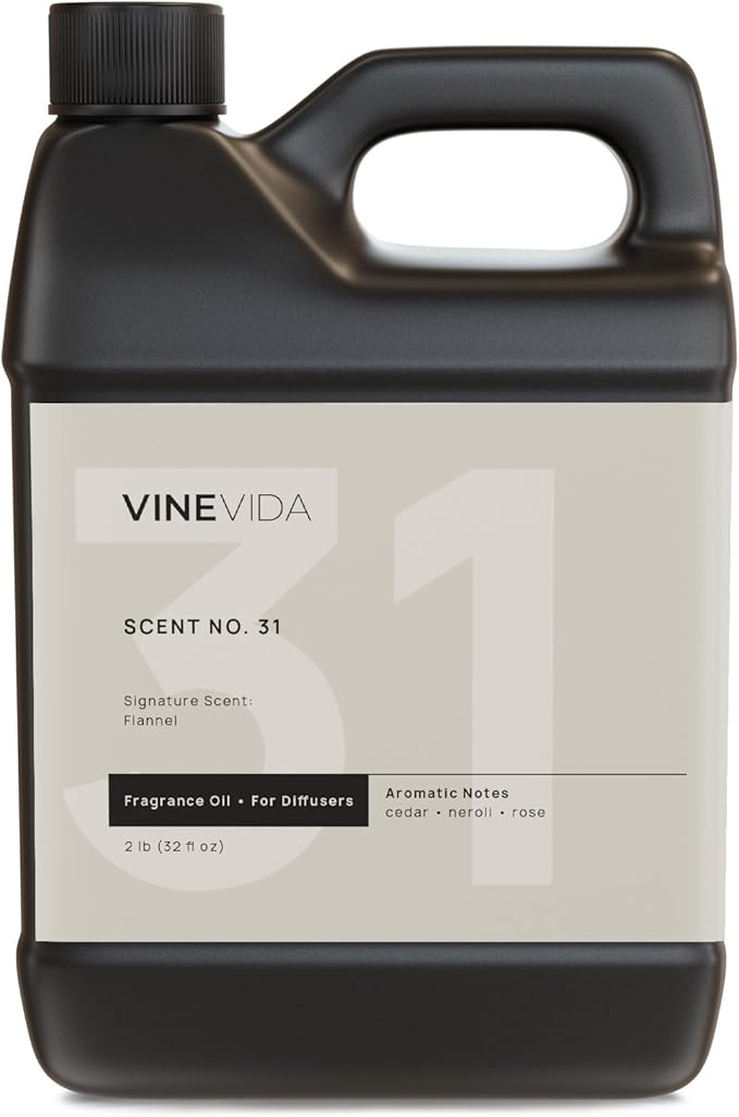 VINEVIDA [32 Fl Oz] Flannel Fragrance Oil for Cold Air Diffusers, Essential Oils for Diffuser Oil Refill & Air Freshener Room Spray - Bloomnest