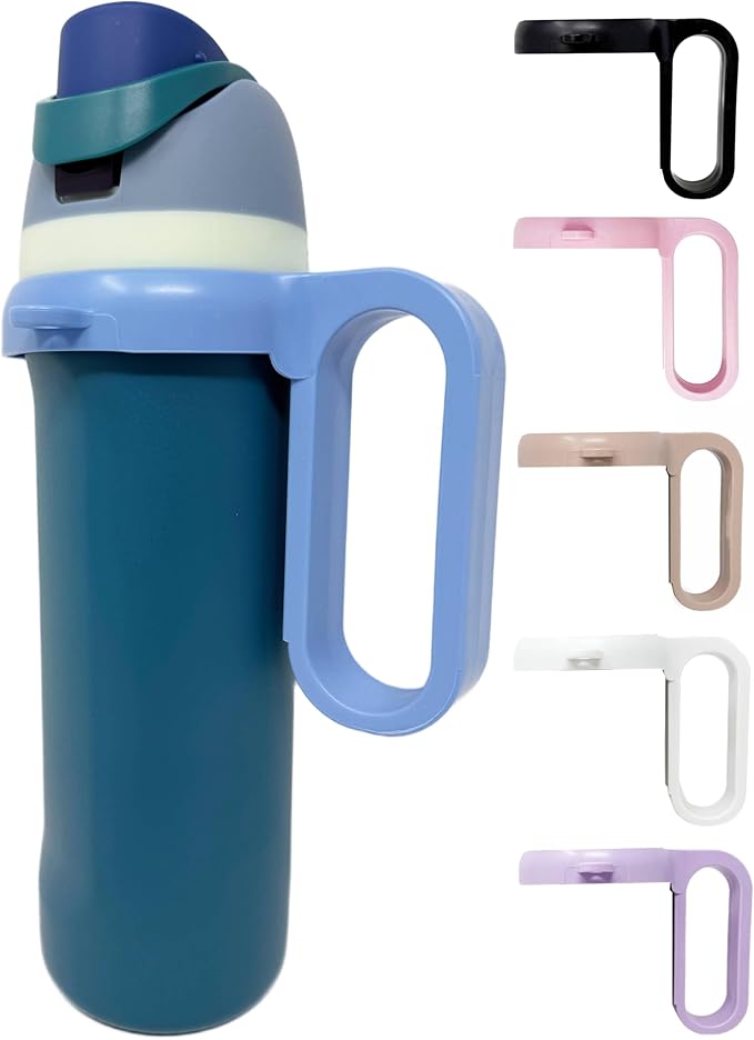 Bottle Handle for Owala FreeSip 24oz 32oz 40oz – Strong Plastic Water Bottle Holder, Durable Easy Carry Accessory for Running, Jogging, Gym, Hiking, and Drinking While Driving & More OneMissionX