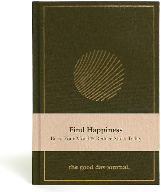 ANECDOTE. Gratitude Journal – The Good Day Journal for Happiness, Mindfulness and Reflection, Feel Happier and Less Stressed, Inspirational Daily Journal for Women & Men - Moss Green - Bloomnest