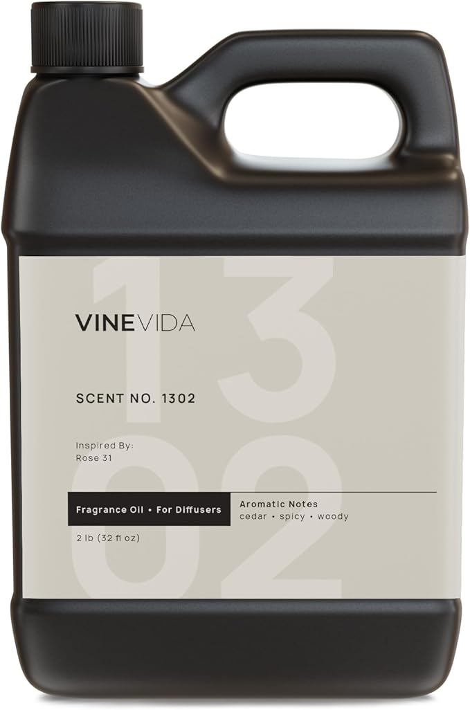VINEVIDA [32 Fl Oz] Scent NO. 1302 Fragrance Oil for Cold Air Diffusers, Aromatic Notes of Cedarwood Spicy Woody, Essential Oils for Diffuser Oil Refill & Air Freshener Room Spray - Bloomnest