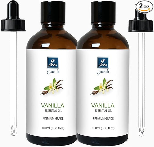 Vanilla Essential Oil 200ML, Natural Vanilla Oil Scented Oils for Aromatherapy & Diffuser-100ML(Pack of 2) - Bloomnest