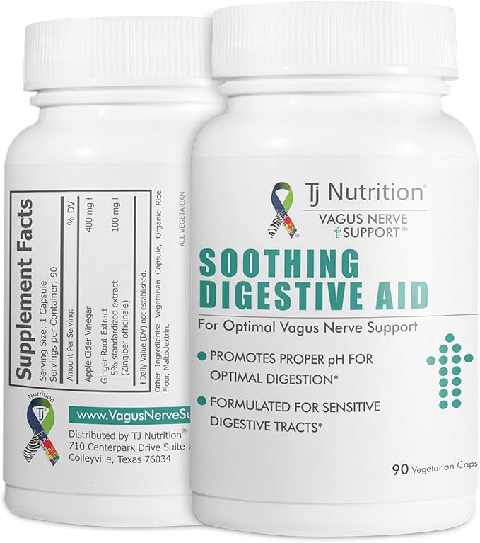 Digestive Health Support - Soothing Digestive Aid with Vagus Nerve Support™ for Optimal pH and Enhanced Digestion Comfort TJNutrition
