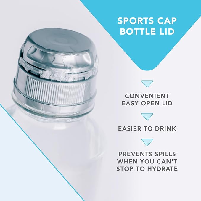VOSS Premium Still Bottled Water - Pure, Crisp & Refreshing - BPA Free PET Plastic Water Bottles with Sports Cap for Easy, Spill-Free Drinking - Ideal for Gym, Running, Hiking - 500ml, Pack of 24 - Bloomnest