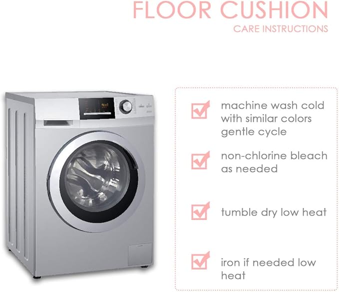 Tiita Round Chair Cushions 22"x22" Indoor/Outdoor Floor Pillows Cushion for Patio Furniture Seat Pads Meditation Pillow for Yoga Living Room Sofa Balcony Set of 2, Green