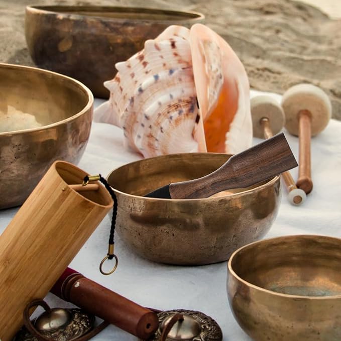 SUPVOX Singing Bowl Mallet 5.11 Inch Wooden Sound Bowl Stick for Meditation and Yoga Therapy Accessory with Durable Handle - Bloomnest