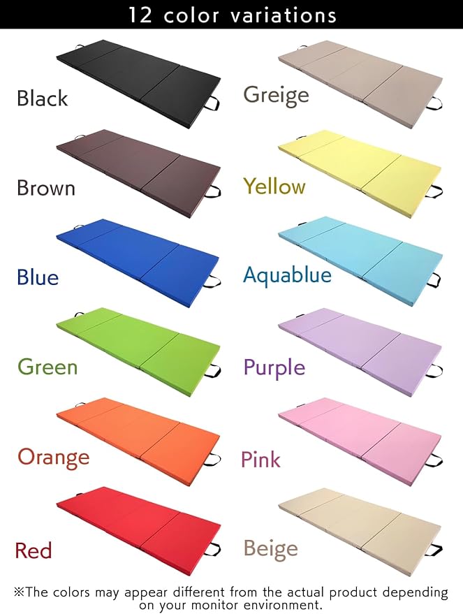 Gymnastics Mat Folding Stretch Mats 71"x31"x2" Exercise Muscle Training Children Play Horizontal Bar Mat Yoga Sports Soundproof Home Use - Bloomnest