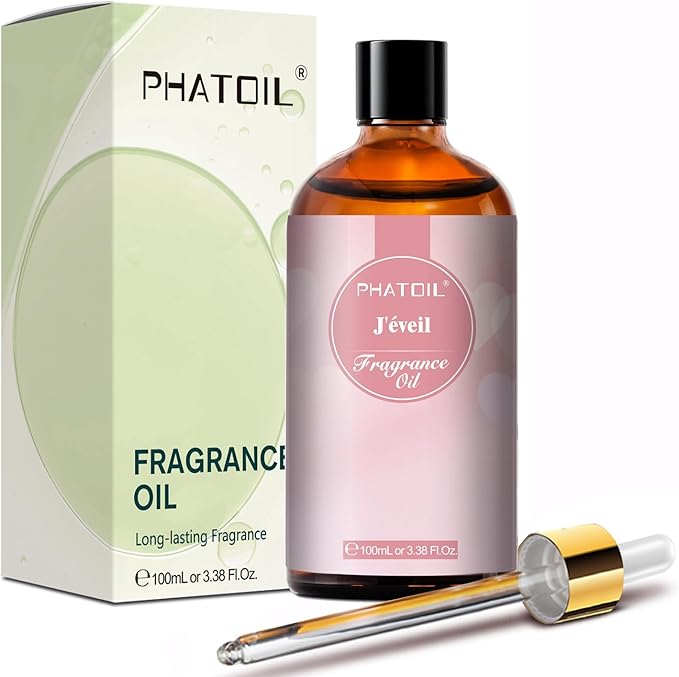 PHATOIL J'éveil Fragrance Oils for Aromatherapy, 3.38FL.OZ Diffuser Oils for Home, Perfect for Aromatherapy, Humidifiers, Yoga, DIY Candle and Soap Making - 100ml - Bloomnest