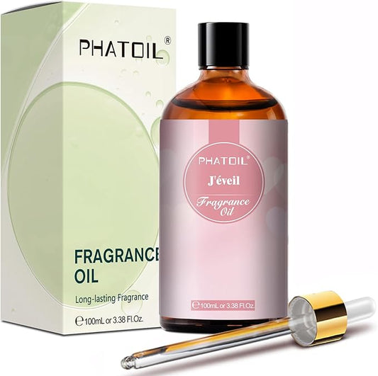 PHATOIL J'éveil Fragrance Oils for Aromatherapy, 3.38FL.OZ Diffuser Oils for Home, Perfect for Aromatherapy, Humidifiers, Yoga, DIY Candle and Soap Making - 100ml - Bloomnest