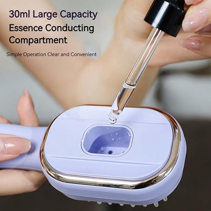 ThreeH Electric Scalp Massager Revitalizing Hair Growth Massager with Red Light USB-C Charging Scalp Treatment Device for Frizz Control ThreeH