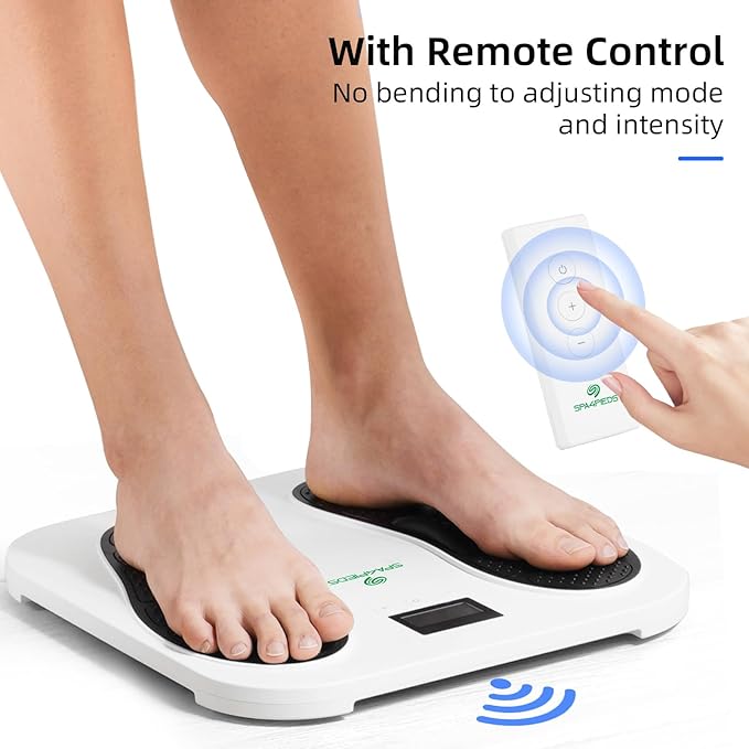 Transcutaneous Electrical Nerve Stimulator, Foot Massager, TENS & EMS for Pain Relief, 10 Modes and 20 Levels with Remote Control, Neuropathy, Relieve Swelling, Cramps, Plantar Fasciitis - Bloomnest